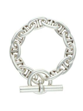 Hermes Chaine D'ancre TGM Silver Bracelet